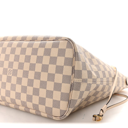 Louis Vuitton Damier Azur Braided Neverfull MM Pink 10 of 10