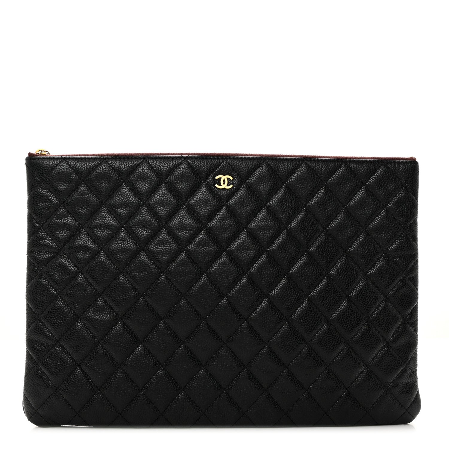 Chanel Caviar Quilted Large Cosmetic Case Black 1 of 7