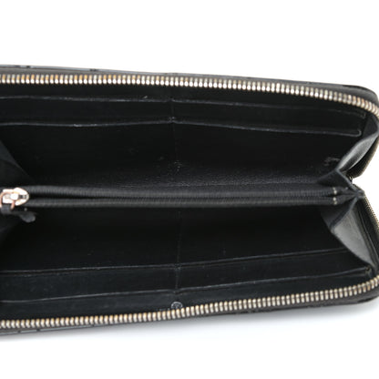 Chanel Patent Quilted Brilliant Zip Around Wallet Black 5 of 12