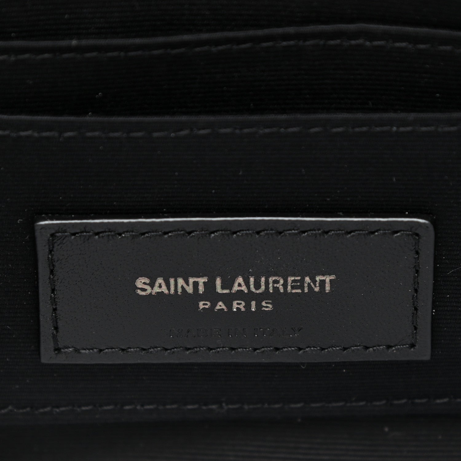 Saint Laurent Grained Lambskin Quilted Mini Becky Double Zip Bag Black 7 of 11