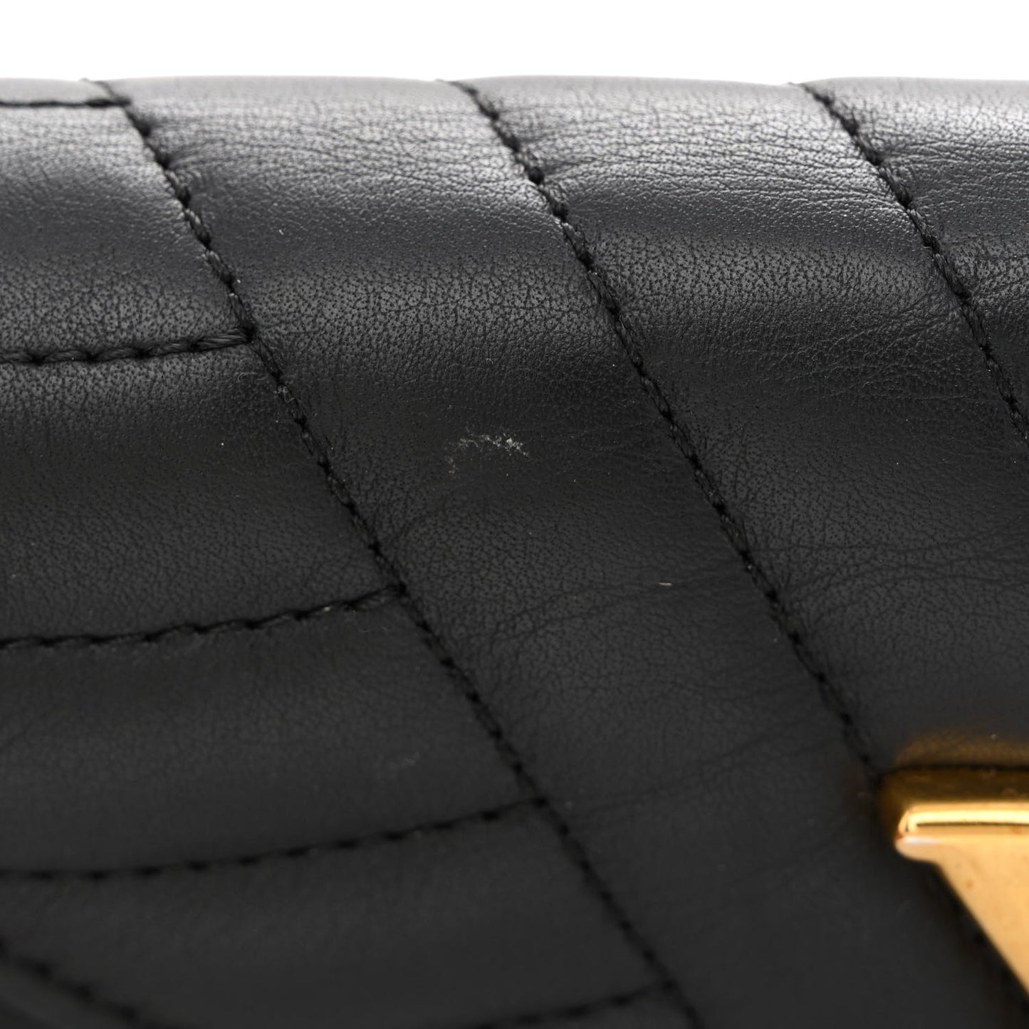 Calfskin New Wave Long Wallet Black