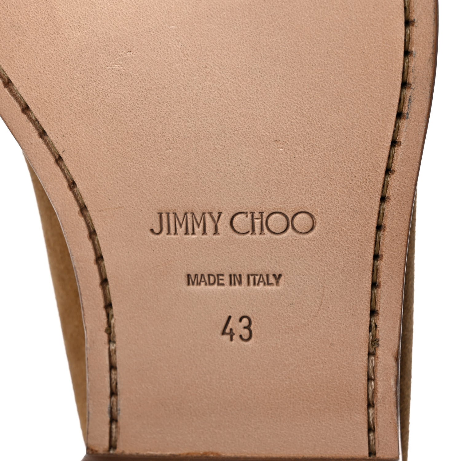 Jimmy Choo Suede Star Chain Penny Loafers 43 Tan 6 of 9