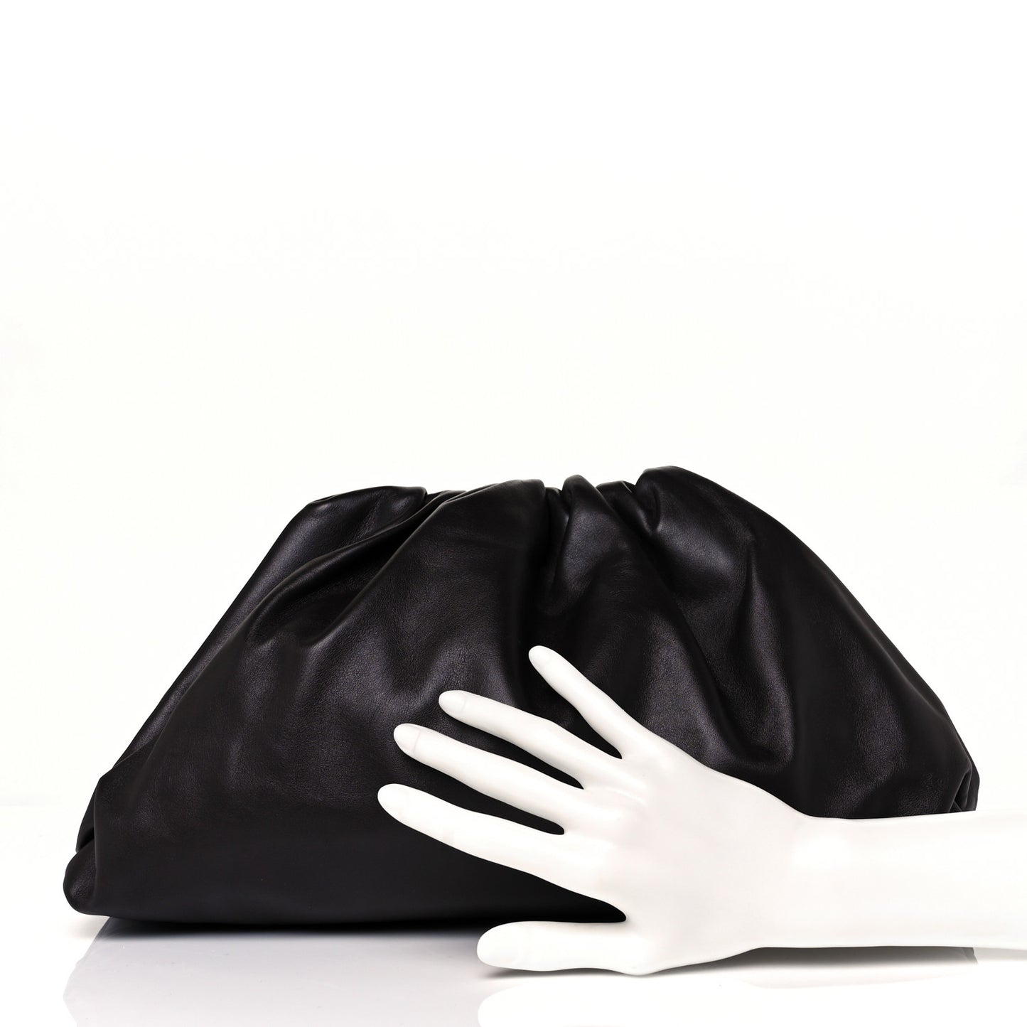 Smooth Butter Calf The Pouch Oversized Clutch Fondant