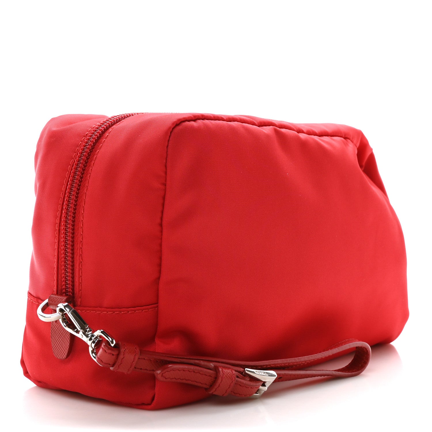 Prada Tessuto Nylon Vela Cosmetic Pouch Rosso 3 of 10