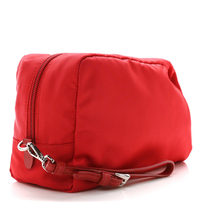 Prada Tessuto Nylon Vela Cosmetic Pouch Rosso 3 of 10