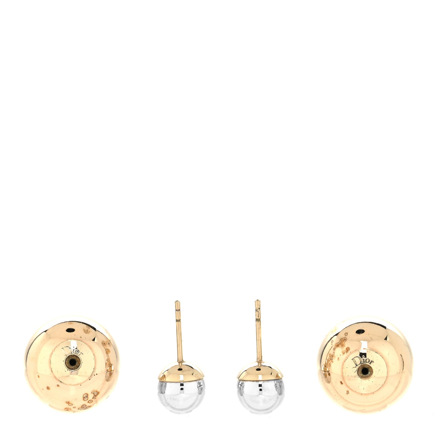 Mise En Dior Tribal Earrings Silver Gold