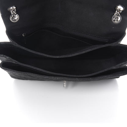 Chanel Iridescent Caviar Quilted Medium Lady Pearly Flap Black 5 of 16
