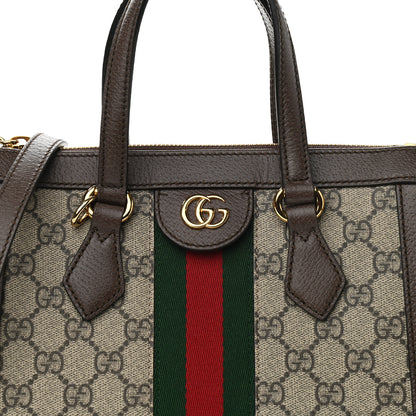 Gucci GG Supreme Monogram Small Ophidia Tote Bag Brown 8 of 10