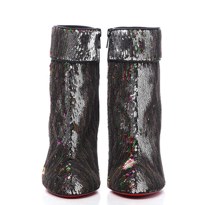 Christian Louboutin Paillettes Moulamax 100 Booties 35.5 Multicolor 2 of 8