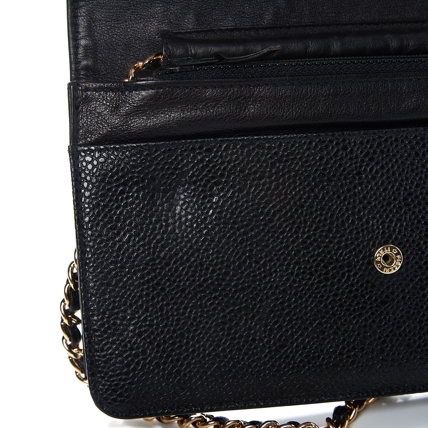 Chanel Caviar Timeless CC Wallet On Chain WOC Black 10 of 10