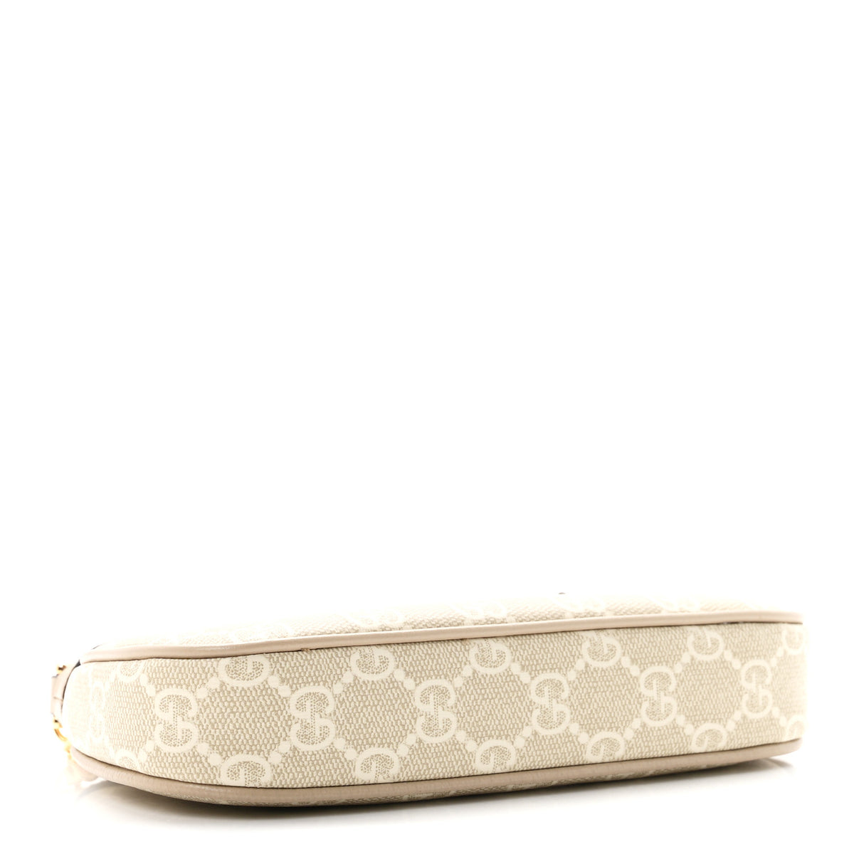 Gucci GG Supreme Monogram Textured Dollar Calfskin Web Mini Ophidia GG Handbag Beige Mystic White Oatmeal 4 of 11