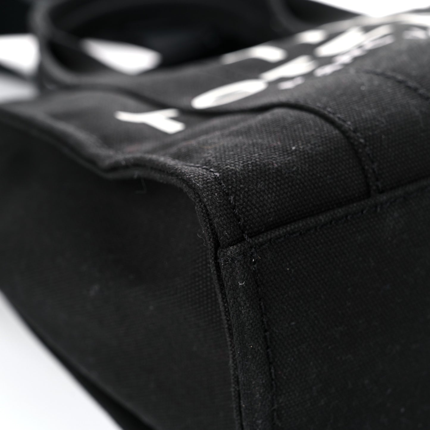 Cotton Canvas Mini The Traveler Tote Bag Black