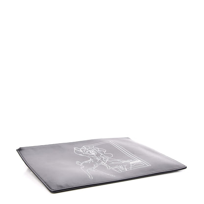 Givenchy Calfskin Bambi Print Large Cosmetic Pouch Black 4 of 9