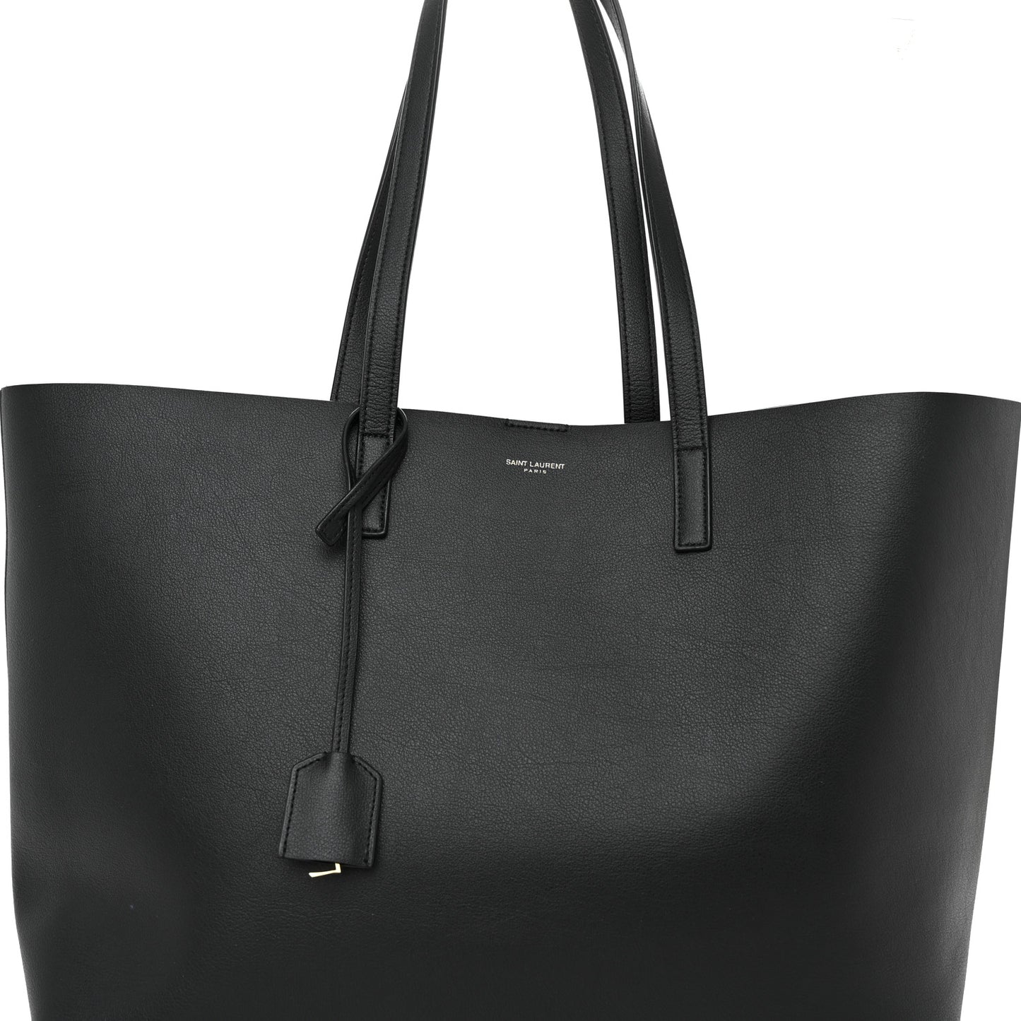 Calfskin Large Shopping Tote Black
