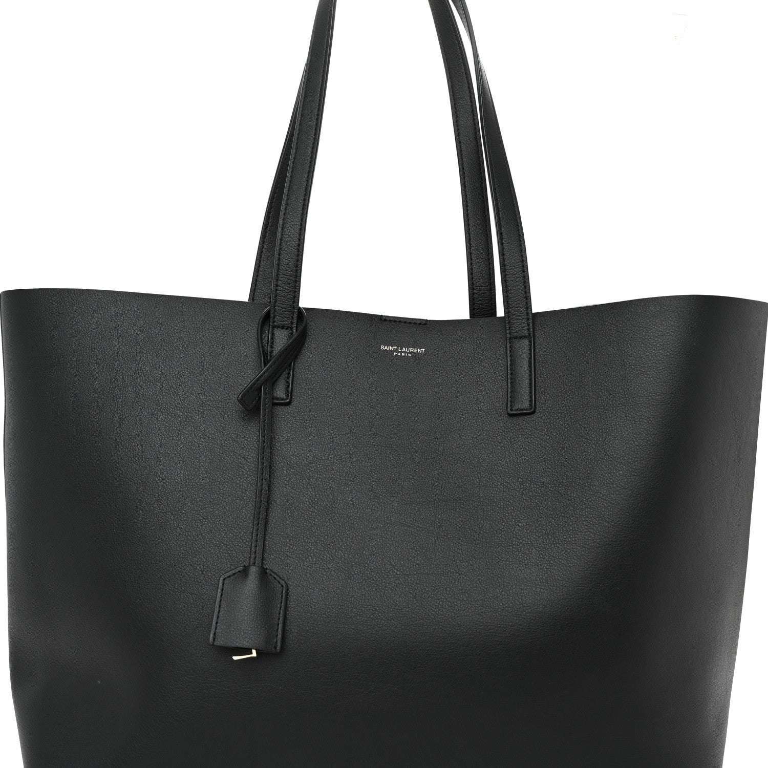 Saint Laurent Calfskin Large Shopping Tote Black 9 of 11