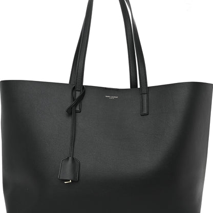 Saint Laurent Calfskin Large Shopping Tote Black 9 of 11
