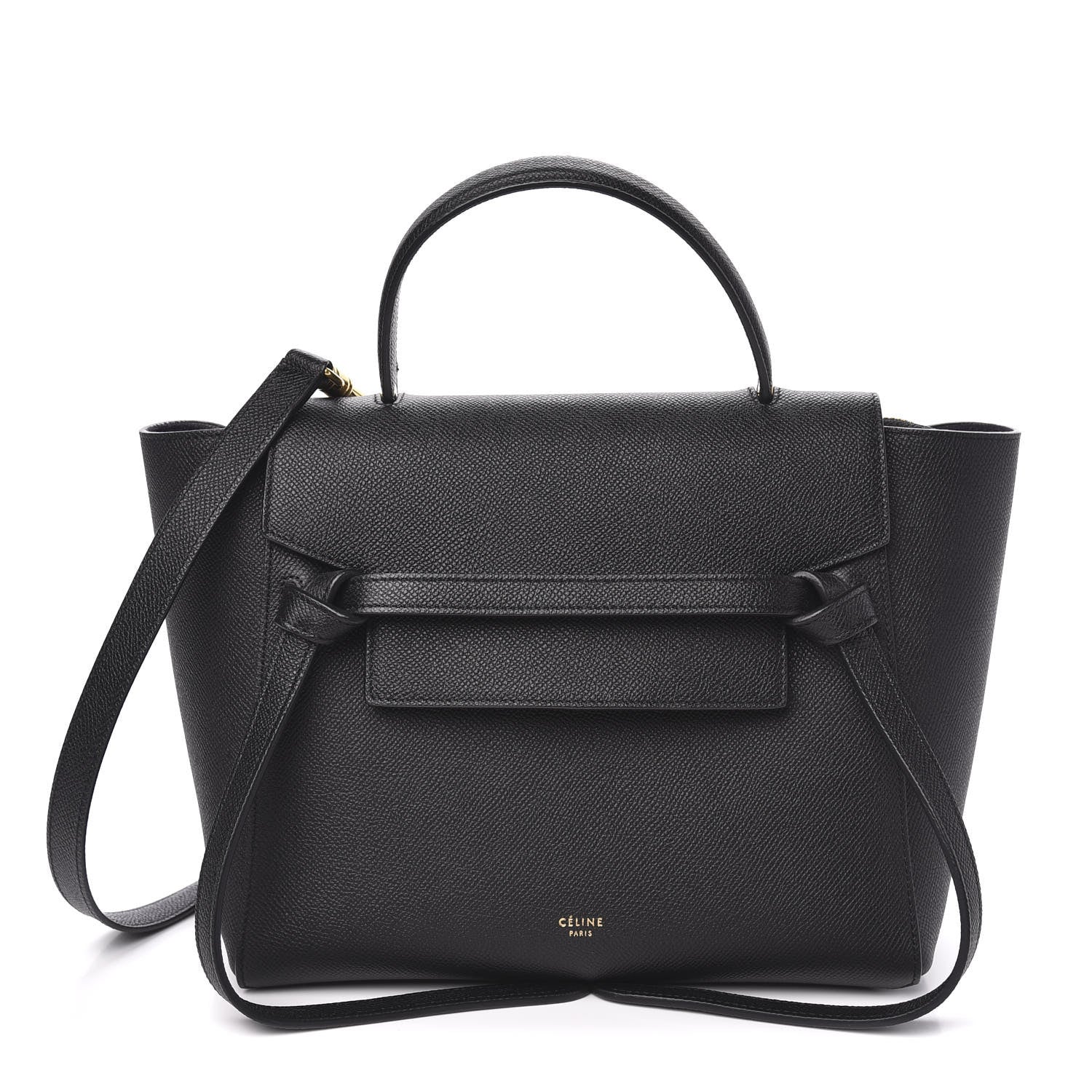 Celine Baby Grained Calfskin Mini Belt Bag Black 1 of 9