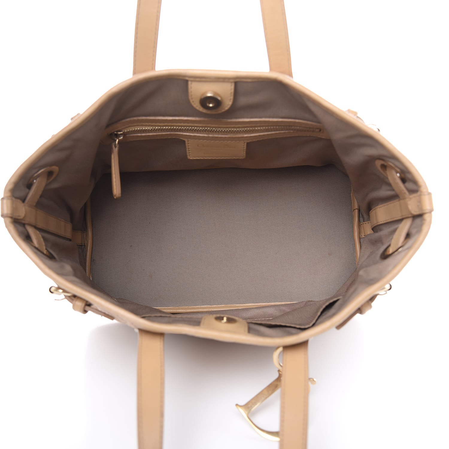 Christian Dior Coated Canvas Cannage Mini Panarea Tote Beige 5 of 18