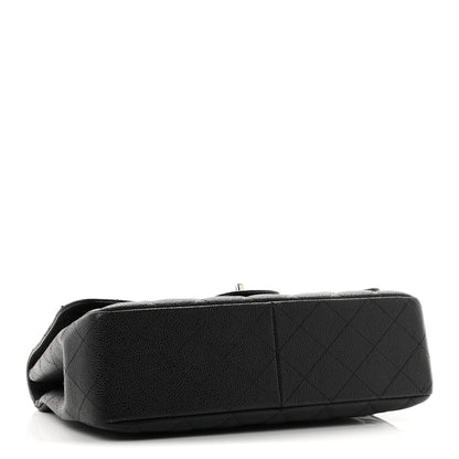 Chanel Caviar Quilted Jumbo Single Flap Black 4 of 10