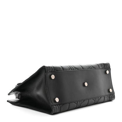 Gucci Calfskin Web Quilted Large Dionysus Tote Bag Black 4 of 10