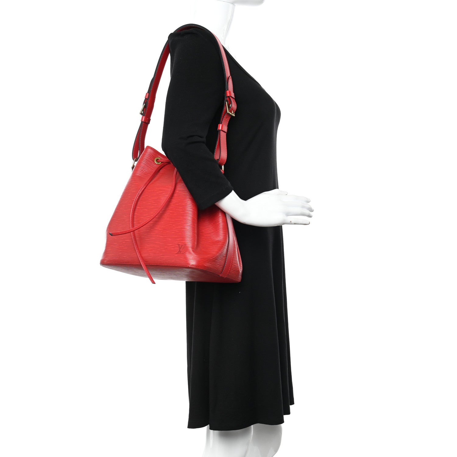 Louis Vuitton Epi Petit Noe Castillan Red 2 of 18