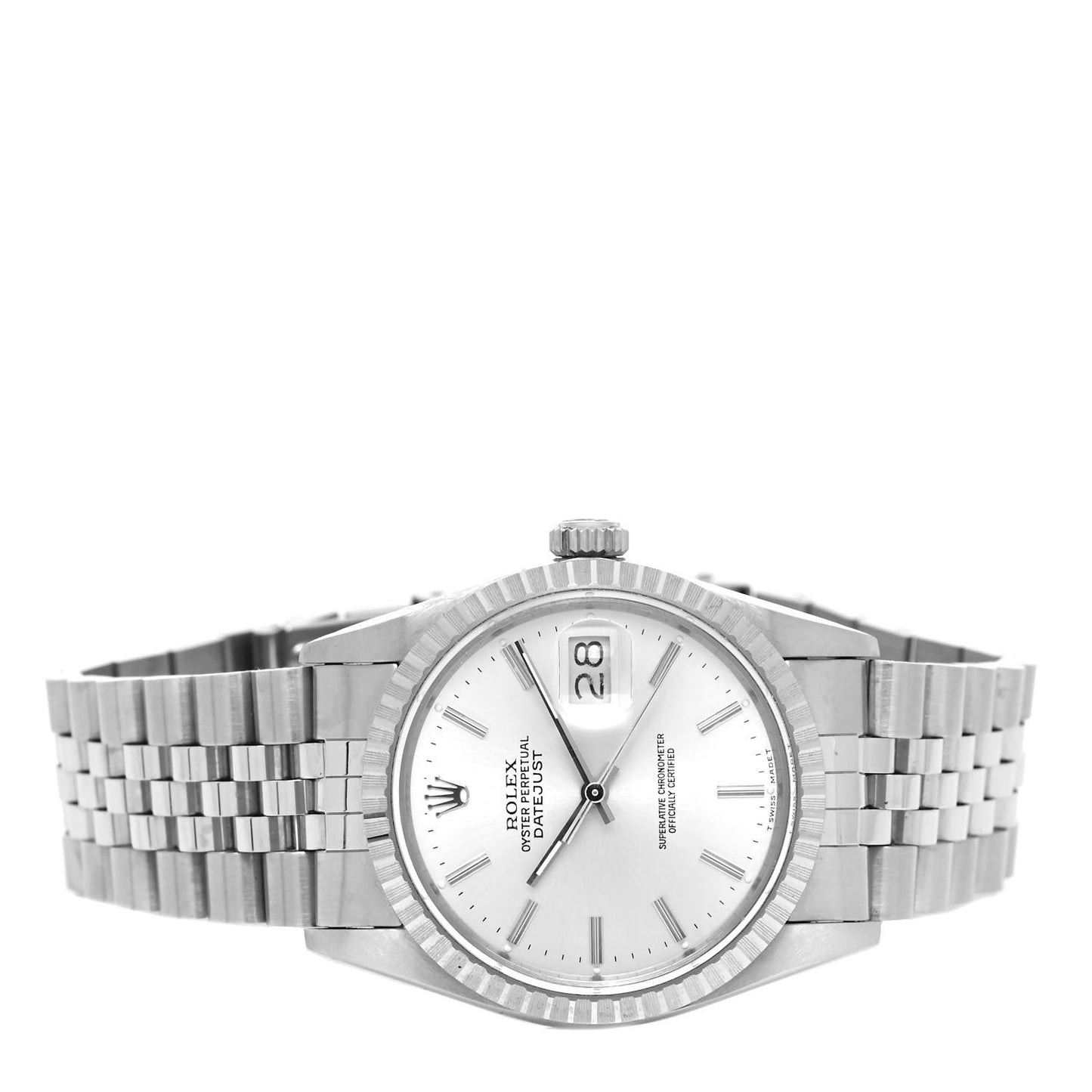 Stainless Steel 36mm Oyster Perpetual Datejust Watch Silver 16030
