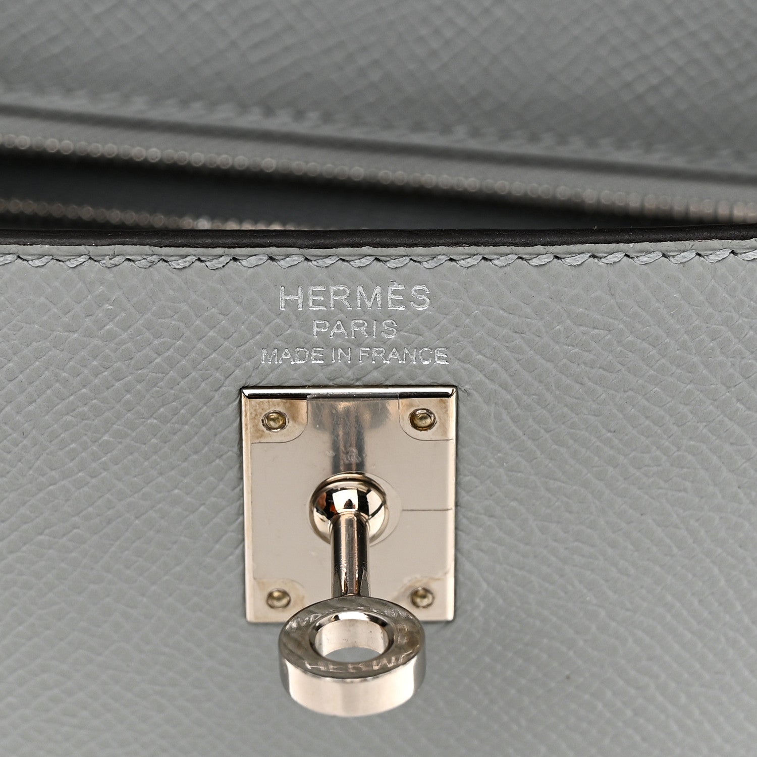 Hermes Epsom Kelly Sellier 25 Bleu Glacier 6 of 11