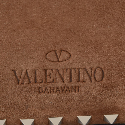 Valentino Garavani Suede Calfskin Medium Rockstud Tote Deep Cuir 8 of 9