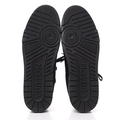 Louis Vuitton Suede Uniform Sneakers 10.5 Black 6 of 8
