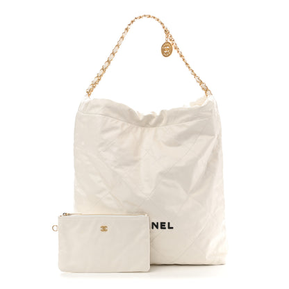 Chanel Calfskin Quilted Chanel 22 White 3 of 12