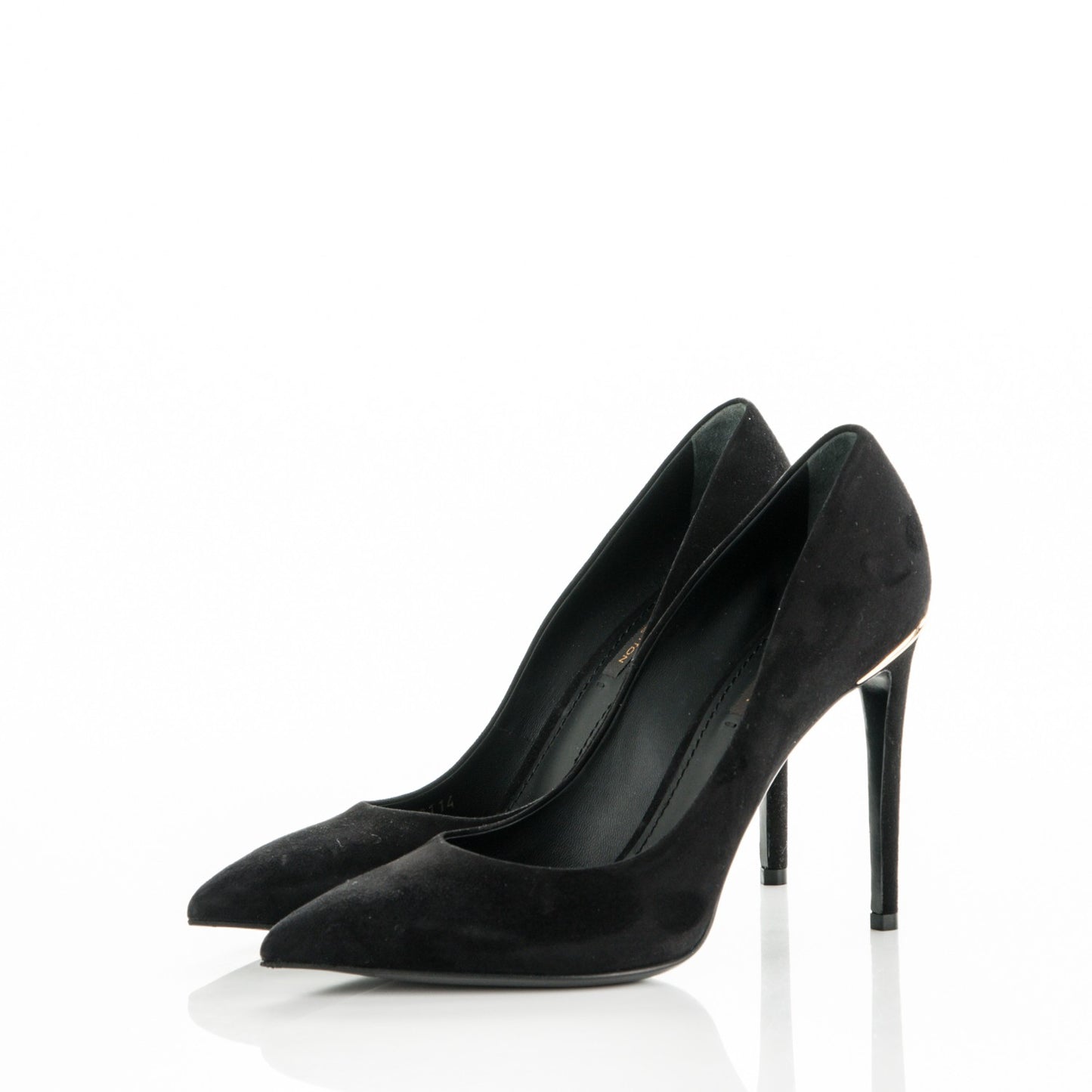 Suede Eyeline Pumps 38.5 Black