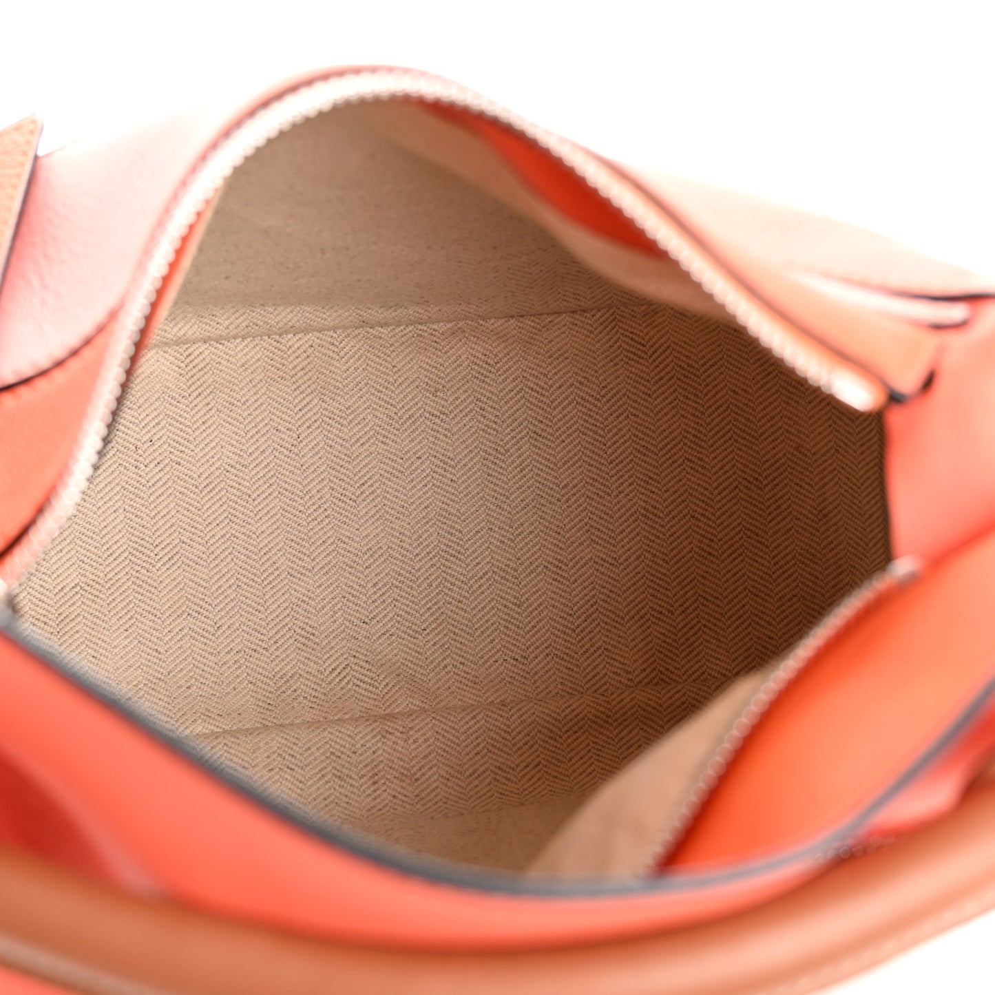 Calfskin Small Puzzle Bag Orange Tan Pink
