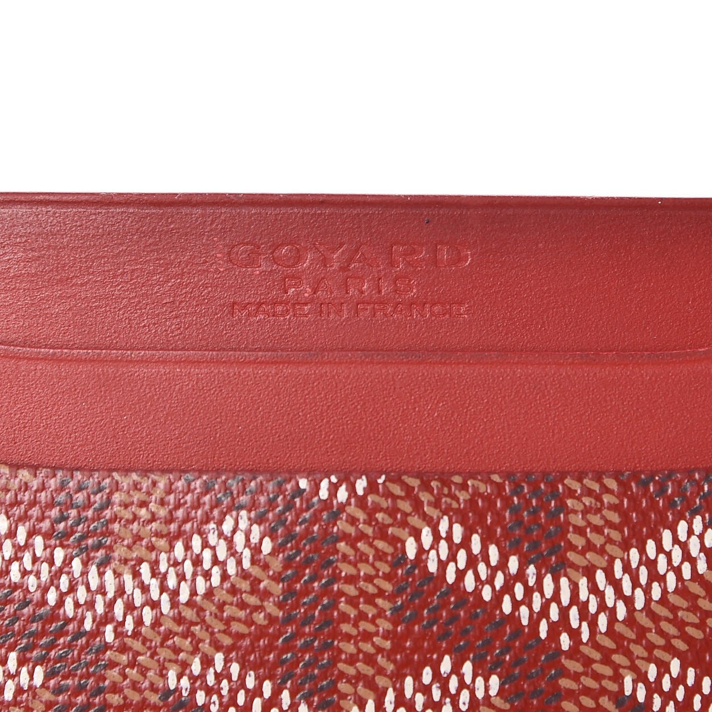 Goyardine Saint Sulpice Card Holder Red