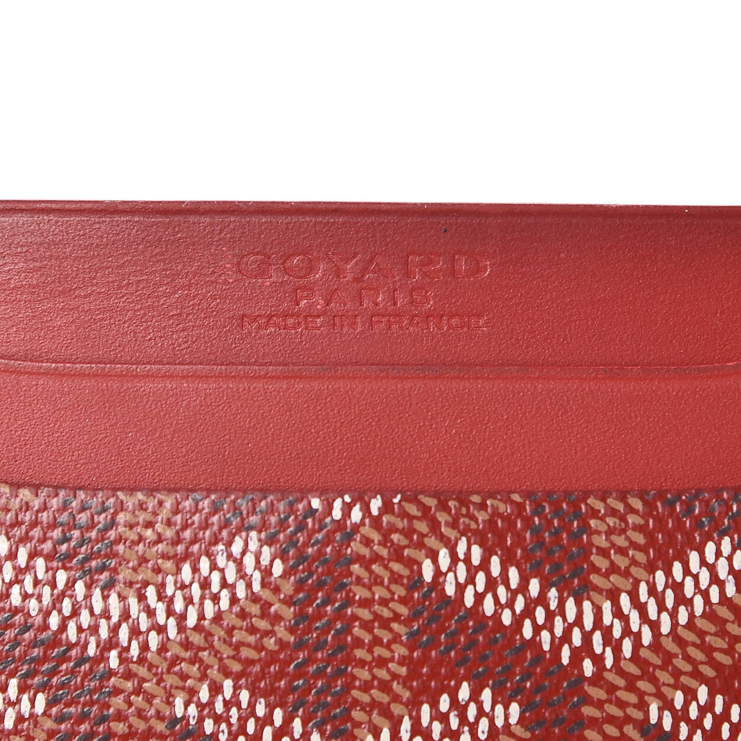 Goyard Goyardine Saint Sulpice Card Holder Red 6 of 12