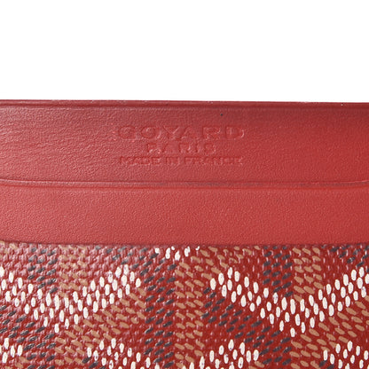Goyard Goyardine Saint Sulpice Card Holder Red 6 of 12