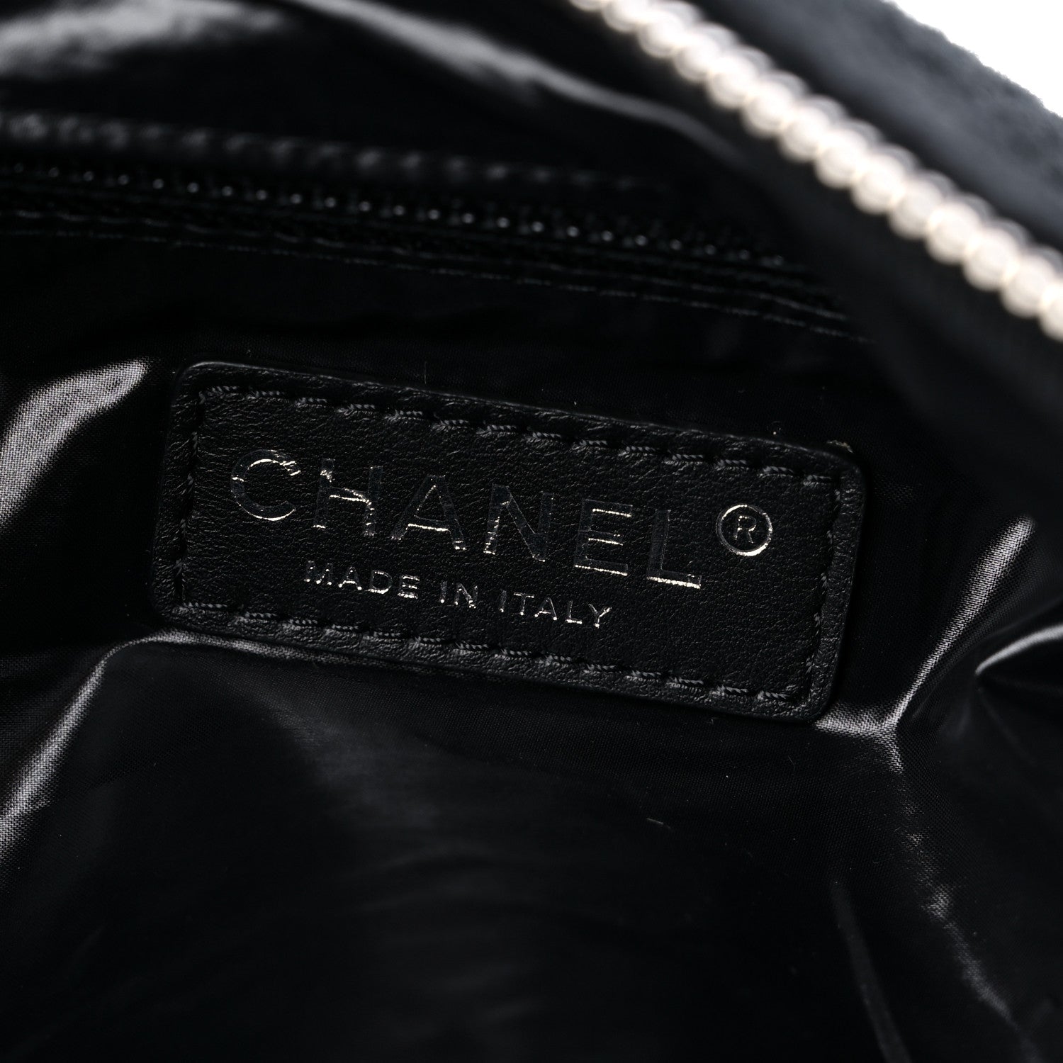Chanel Wool Calfskin Embroidered Paris Hamburg Bowling Bag Black 6 of 9