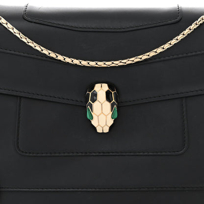 Bulgari Calfskin Serpenti Forever Crossbody Bag Black 7 of 13