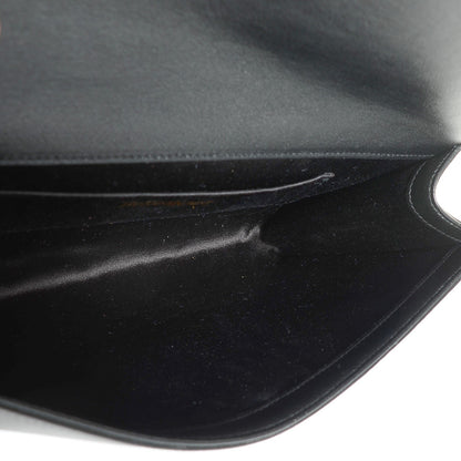 Saint Laurent Calfskin Monogram Large Belle De Jour Clutch Black 5 of 7