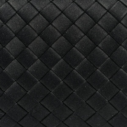 Bottega Veneta Satin Intreccio Impero Knot Clutch Black 7 of 7