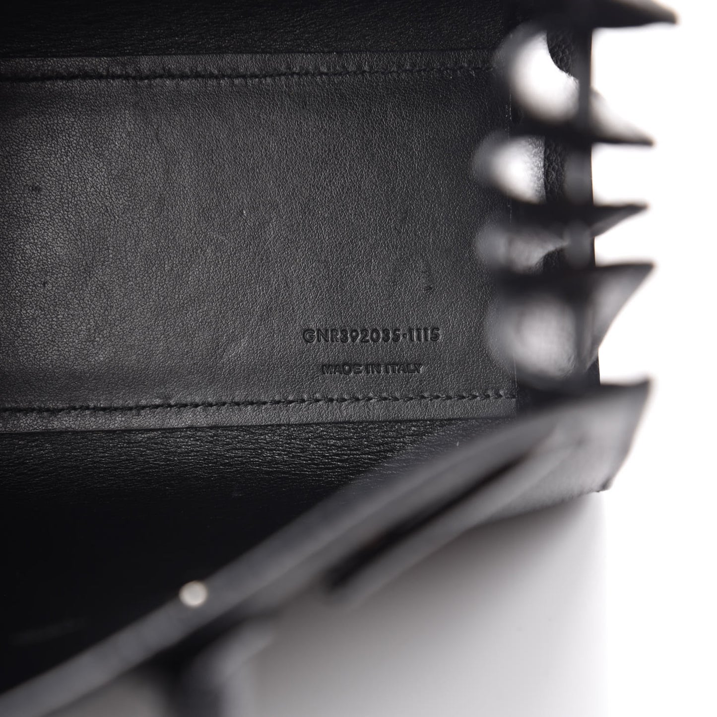 Grained Calfskin Nano Sac De Jour Black