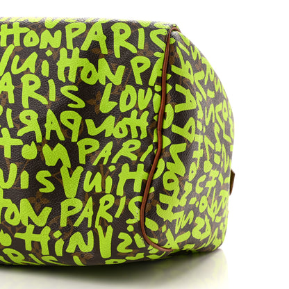 Louis Vuitton Monogram Graffiti Speedy 30 Green 10 of 10