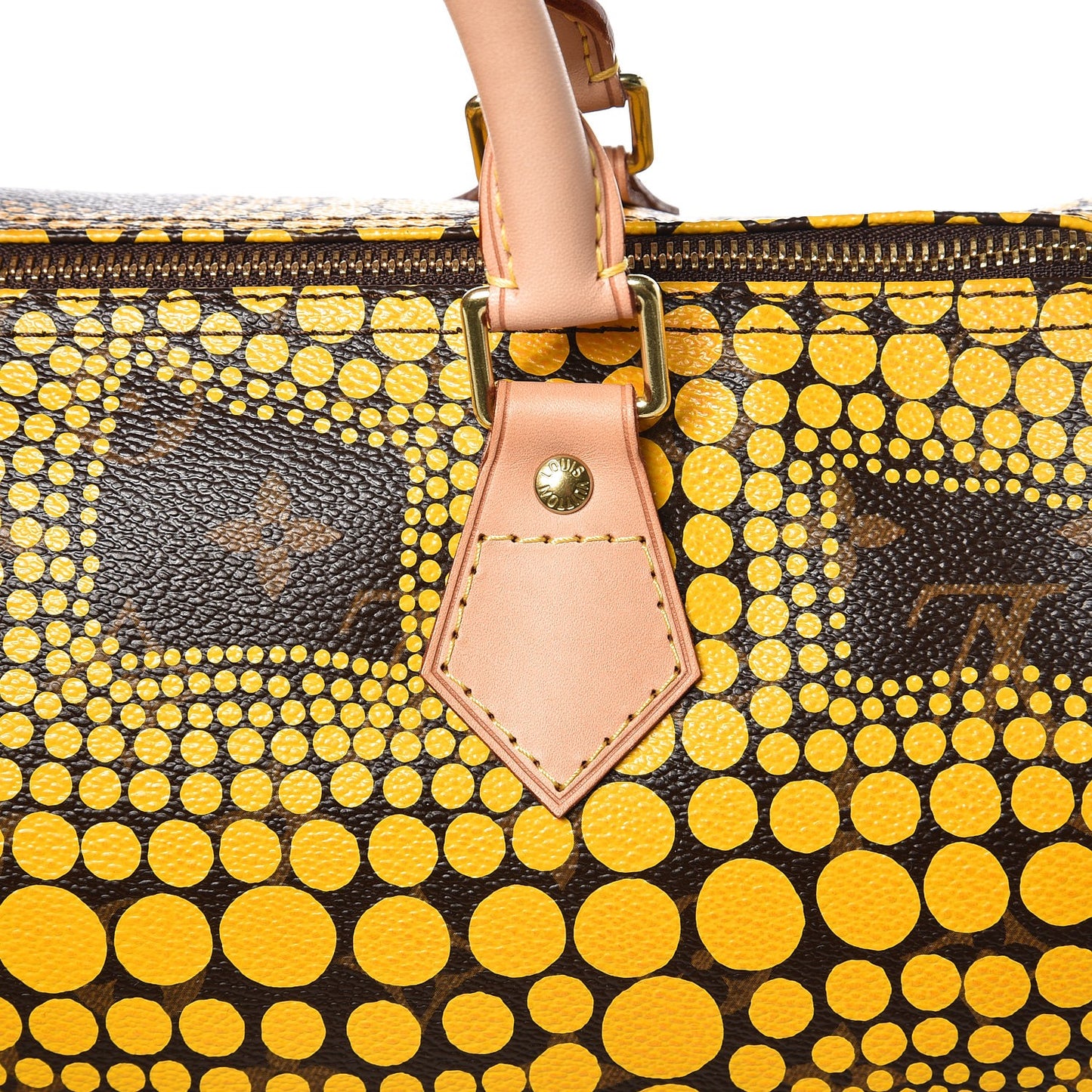 Monogram Kusama Town Speedy 30 Yellow