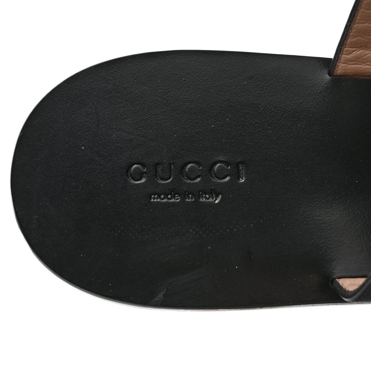 Gucci Calfskin GG Marmont Thong Sandals 42 Black 6 of 7