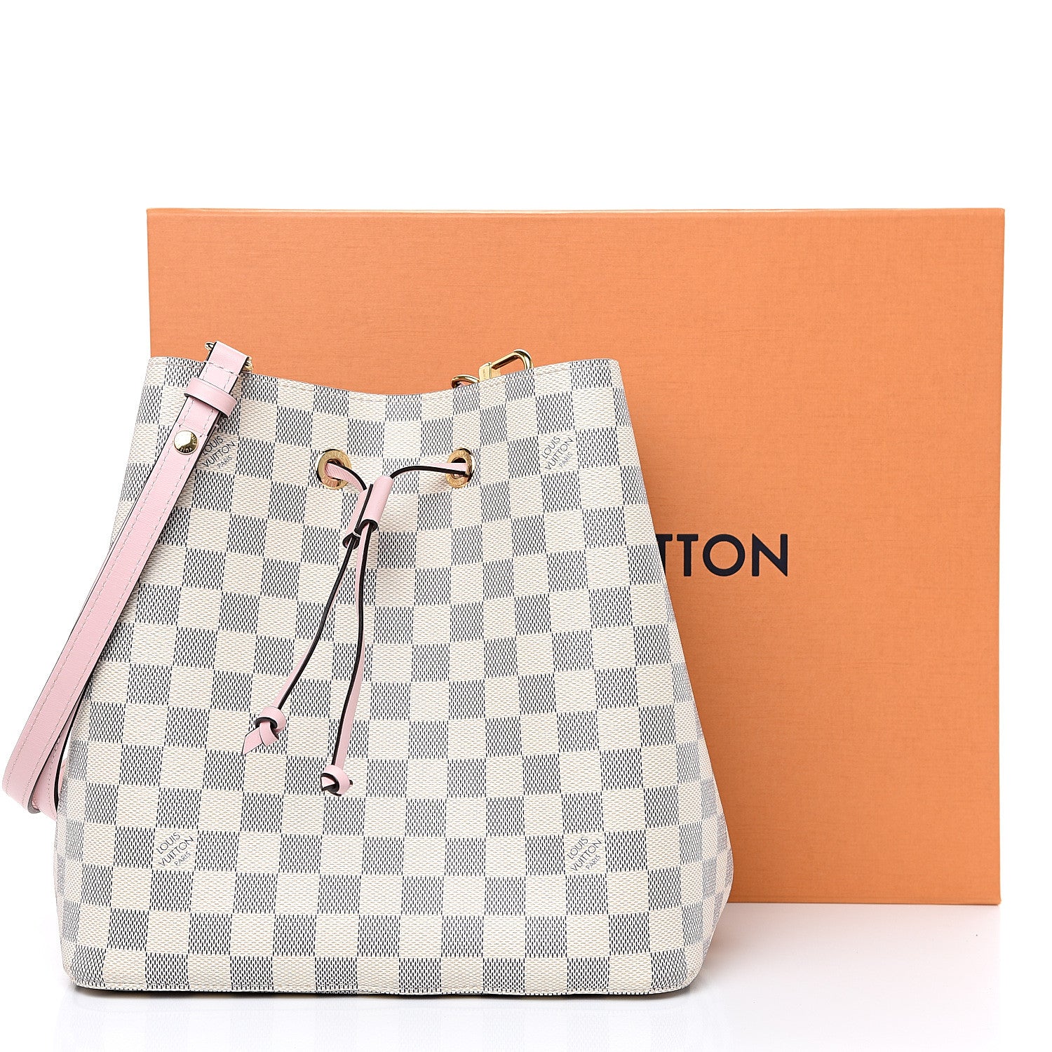 Louis Vuitton Damier Azur Neonoe MM Eau De Rose 9 of 9