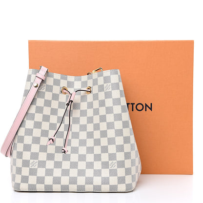 Louis Vuitton Damier Azur Neonoe MM Eau De Rose 9 of 9