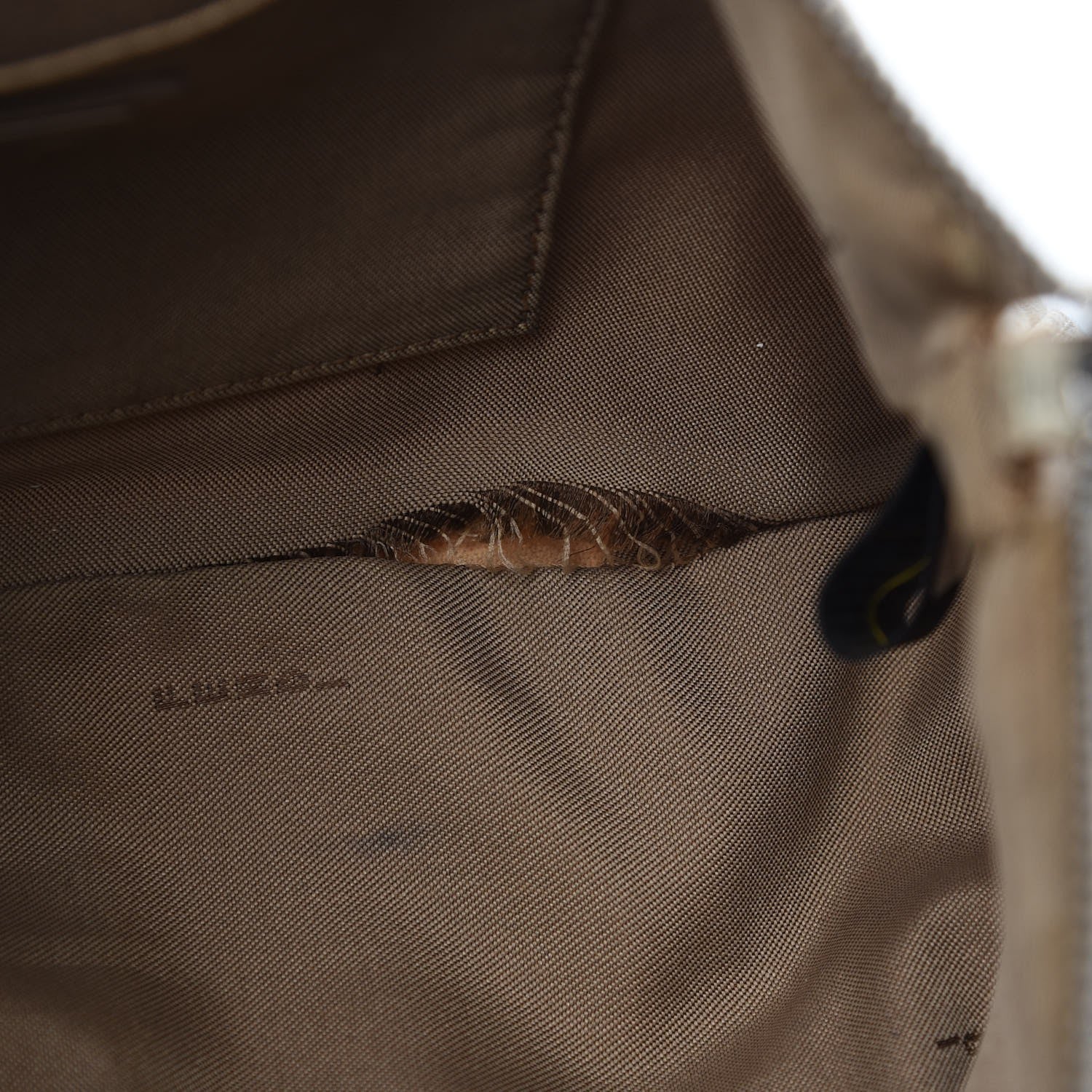 Fendi Zucchino Cuoio Pochette Beige Tortora Pietra 8 of 10