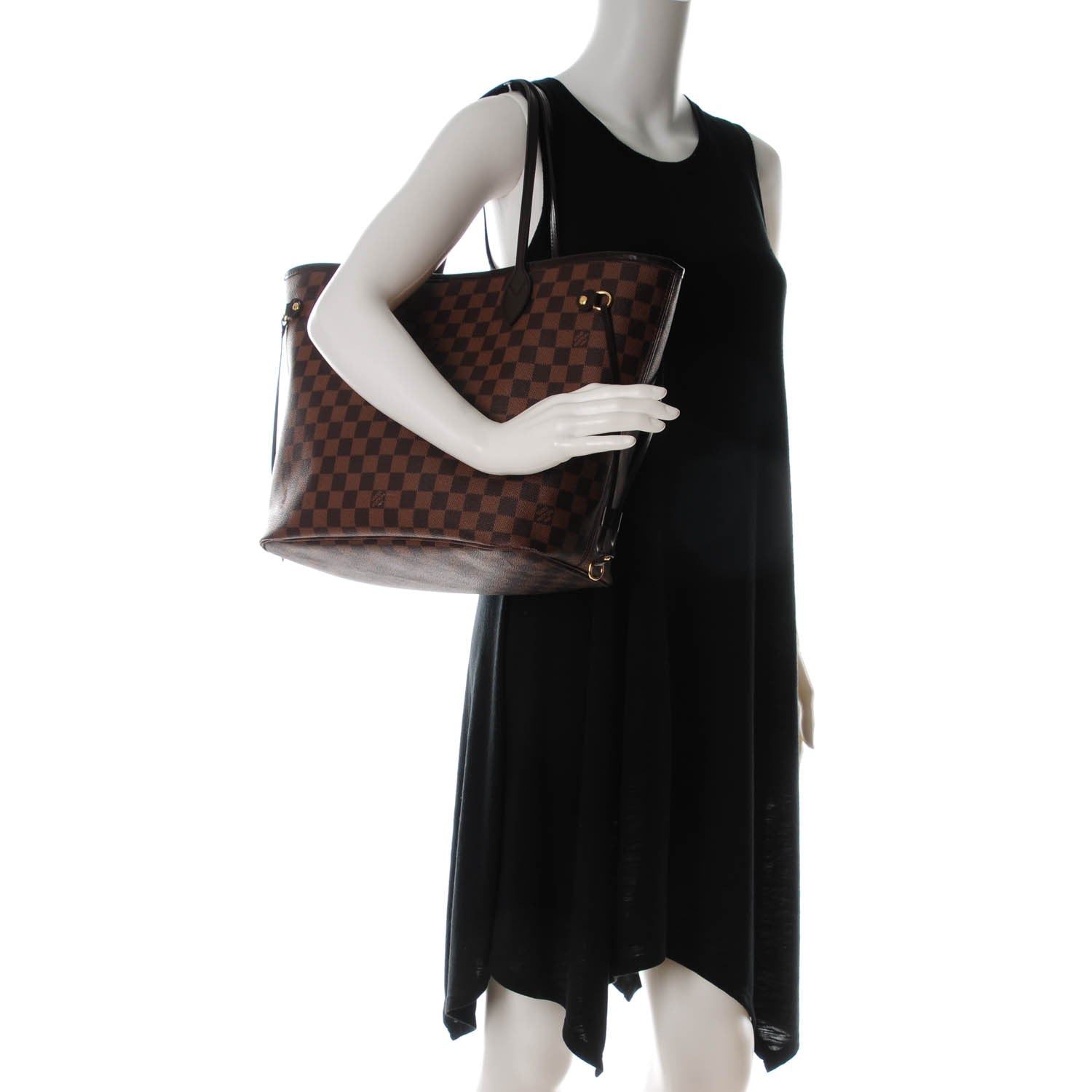 Louis Vuitton Damier Ebene Neverfull MM 2 of 9
