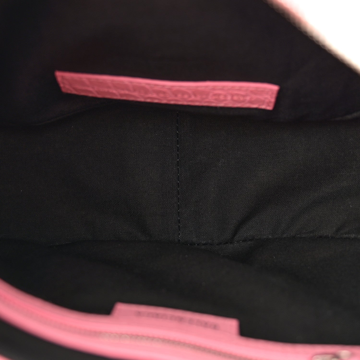 Balenciaga Extra Supple Calfskin Crocodile Embossed Small Le Cagole Shoulder Bag Sweet Pink 6 of 12