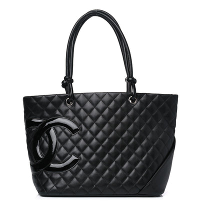 Chanel Calfskin Quilted Large Cambon Tote Black 1 of 11