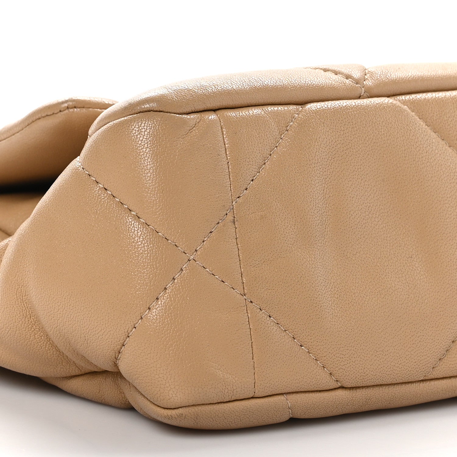 Chanel Lambskin Quilted Medium Chanel 19 Flap Dark Beige 9 of 11